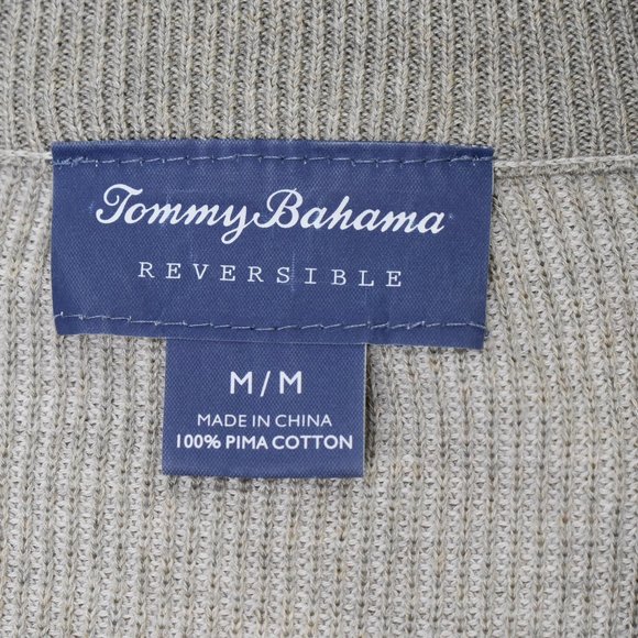 Tommy Bahama 1/4 Zip Pullover Reversible Sweater M - Picture 4 of 12